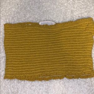 yellow crop top